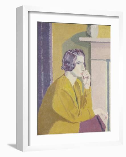 Girl in a Yellow Cardigan-Malcolm Drummond-Framed Giclee Print