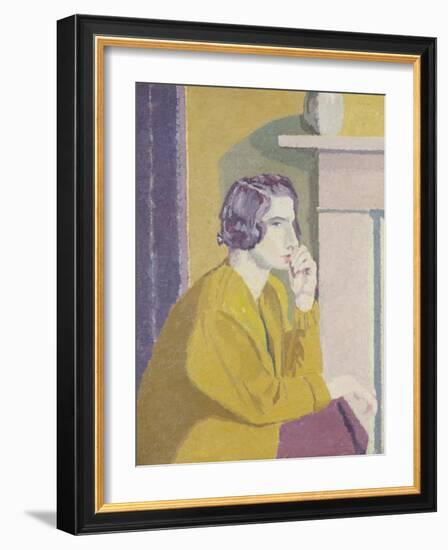 Girl in a Yellow Cardigan-Malcolm Drummond-Framed Giclee Print