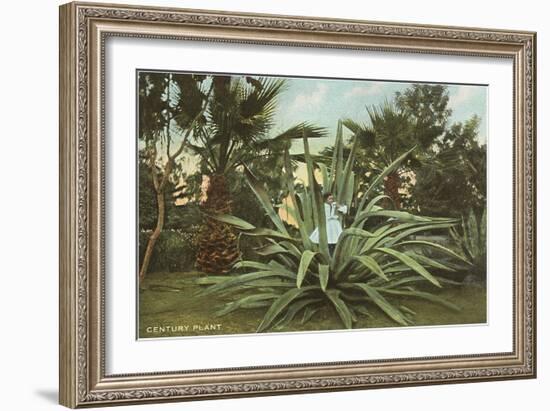 Girl in Agave-null-Framed Premium Giclee Print