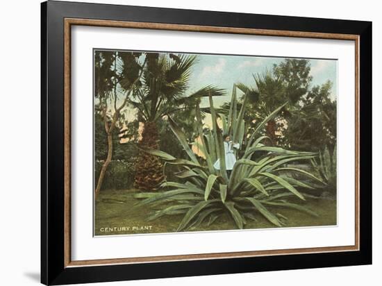 Girl in Agave-null-Framed Premium Giclee Print