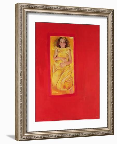 Girl in Bed, 2004-Lucinda Arundell-Framed Giclee Print