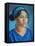 Girl in Blue 2020 (oil on canvas)-Tilly Willis-Framed Premier Image Canvas