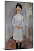 Girl in Blue by Amedeo Modigliani-null-Mounted Photographic Print