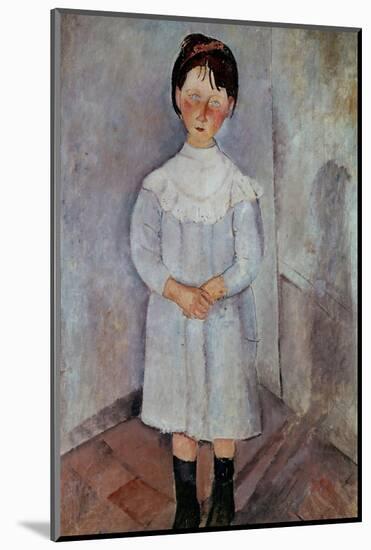 Girl in Blue by Amedeo Modigliani-null-Mounted Photographic Print