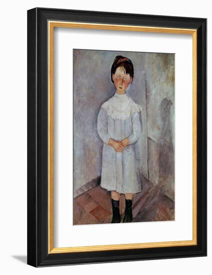 Girl in Blue by Amedeo Modigliani-null-Framed Photographic Print