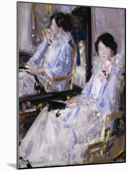 Girl in Blue (Reflections)-Francis Campbell Boileau Cadell-Mounted Giclee Print