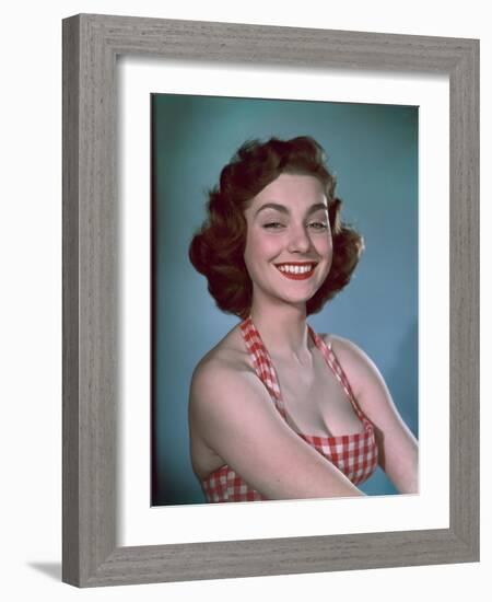 Girl in Gingham 1950s-Charles Woof-Framed Photographic Print