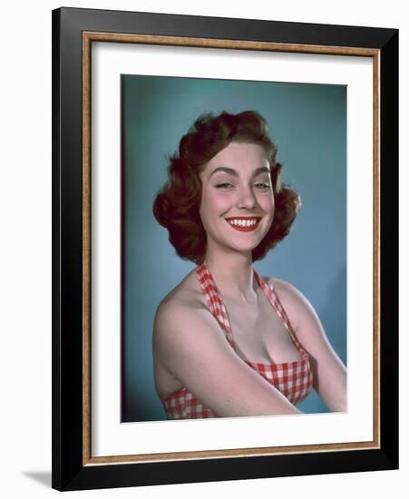 Girl in Gingham 1950s-Charles Woof-Framed Photographic Print