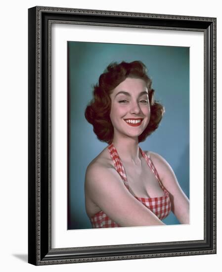 Girl in Gingham 1950s-Charles Woof-Framed Photographic Print