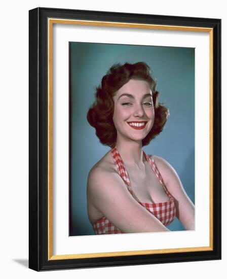 Girl in Gingham 1950s-Charles Woof-Framed Photographic Print