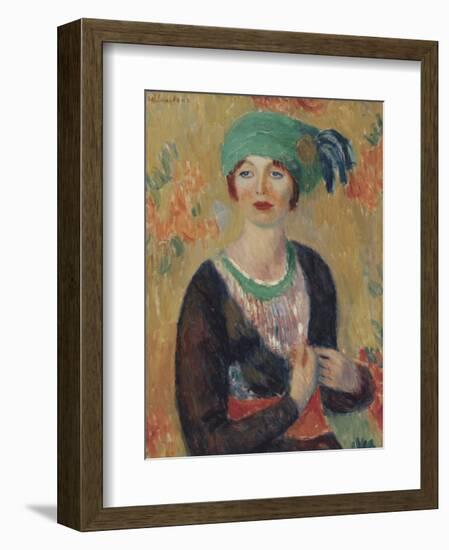 Girl in Green Turban, 1913-William James Glackens-Framed Art Print