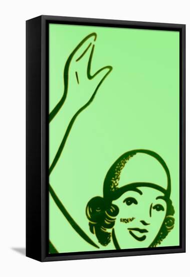 Girl In Green-John Gusky-Framed Premier Image Canvas