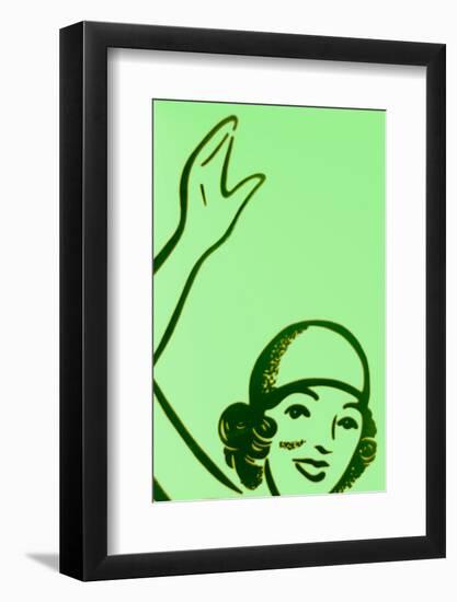 Girl In Green-John Gusky-Framed Photographic Print