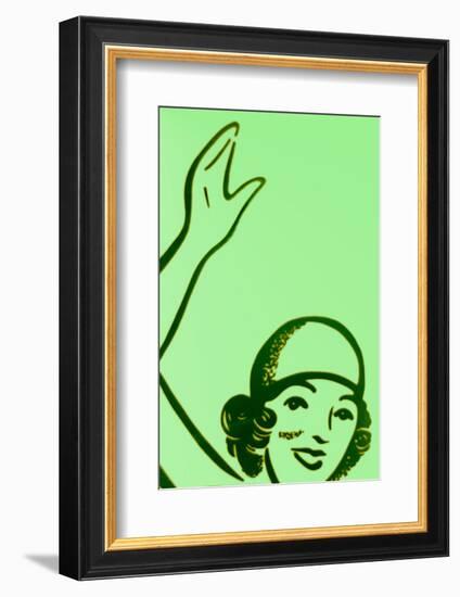 Girl In Green-John Gusky-Framed Photographic Print