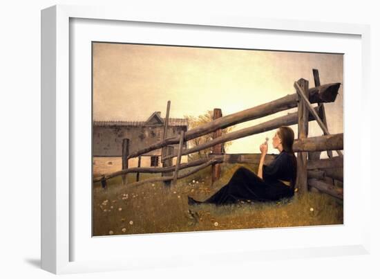 Girl in Meadow, 1899-Laurits Andersen Ring-Framed Giclee Print