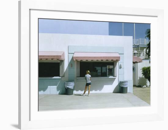 Girl in Miami-Max Ferguson-Framed Art Print