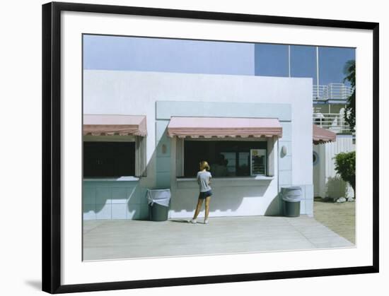 Girl in Miami-Max Ferguson-Framed Art Print