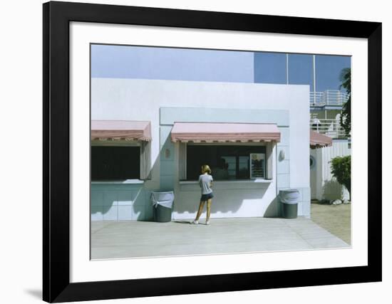 Girl in Miami-Max Ferguson-Framed Art Print