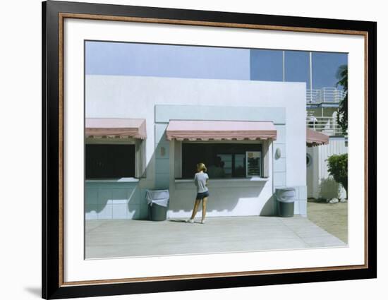 Girl in Miami-Max Ferguson-Framed Art Print