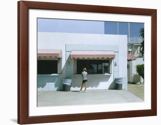 Girl in Miami-Max Ferguson-Framed Art Print