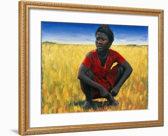 Girl in Red, 1992-Tilly Willis-Framed Giclee Print