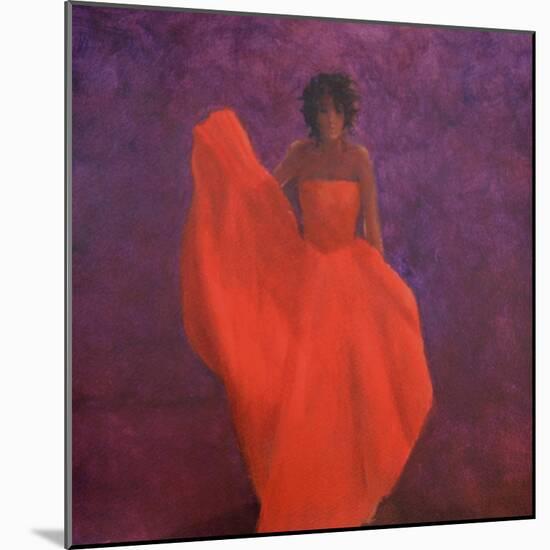 Girl in Red Dress-Lincoln Seligman-Mounted Giclee Print