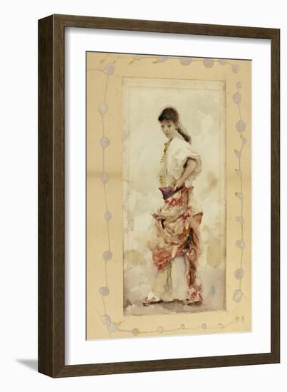 Girl in Spanish Costume, before 1880-John Singer Sargent-Framed Giclee Print