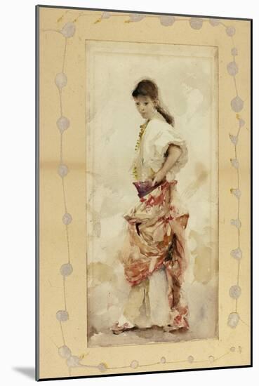 Girl in Spanish Costume, before 1880-John Singer Sargent-Mounted Giclee Print