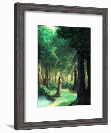 Girl in the Forest-Kyo Nakayama-Framed Giclee Print