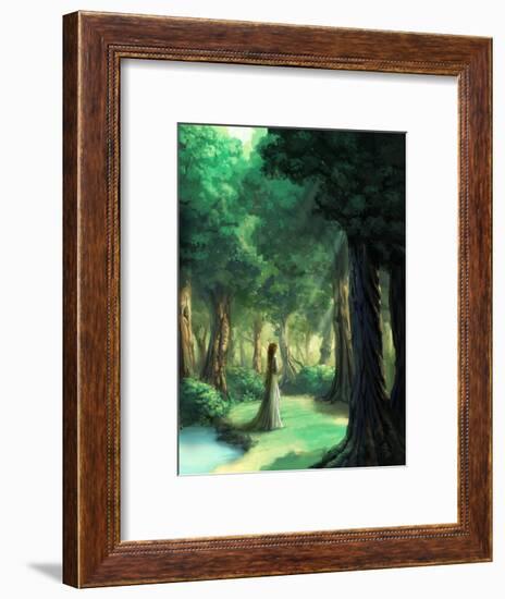 Girl in the Forest-Kyo Nakayama-Framed Giclee Print