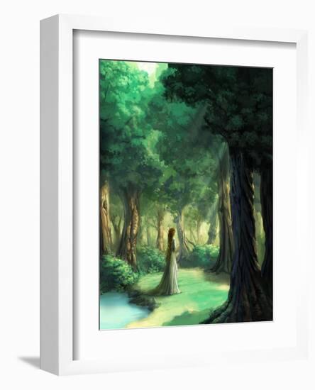 Girl in the Forest-Kyo Nakayama-Framed Giclee Print