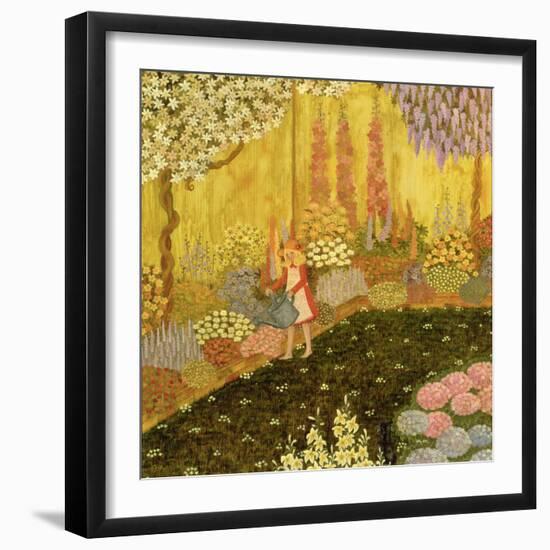 Girl in the Garden-Ditz-Framed Giclee Print