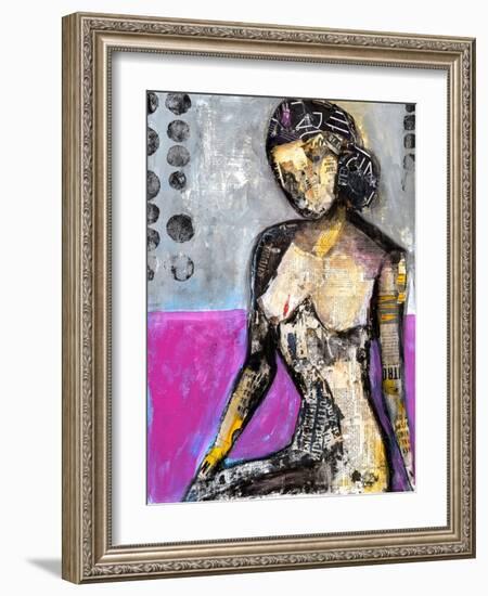 Girl in the Media-Erin Ashley-Framed Art Print