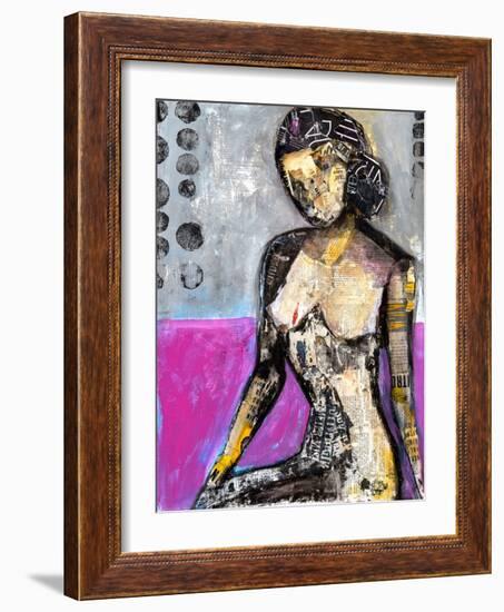 Girl in the Media-Erin Ashley-Framed Art Print