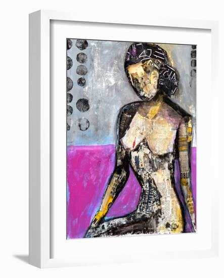 Girl in the Media-Erin Ashley-Framed Art Print