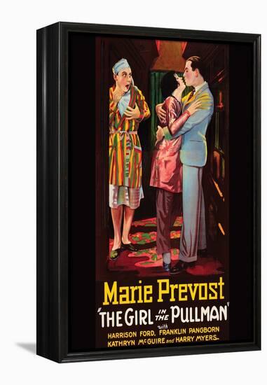 Girl in the Pullman-null-Framed Stretched Canvas
