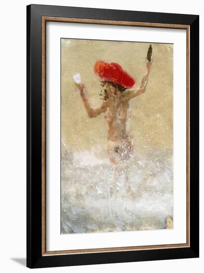 Girl in the Waves-Lincoln Seligman-Framed Giclee Print