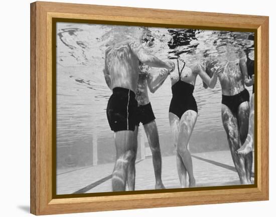 Girl in Topless Swimsuit-Paul Schutzer-Framed Premier Image Canvas