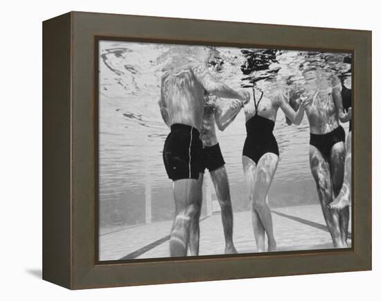 Girl in Topless Swimsuit-Paul Schutzer-Framed Premier Image Canvas