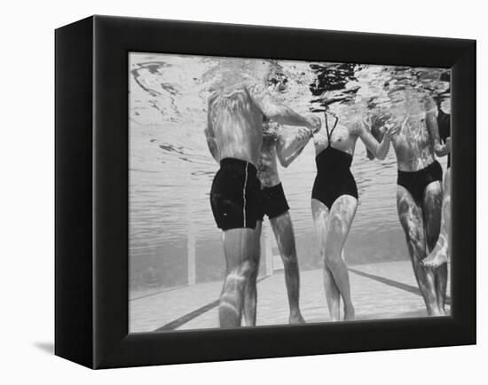 Girl in Topless Swimsuit-Paul Schutzer-Framed Premier Image Canvas