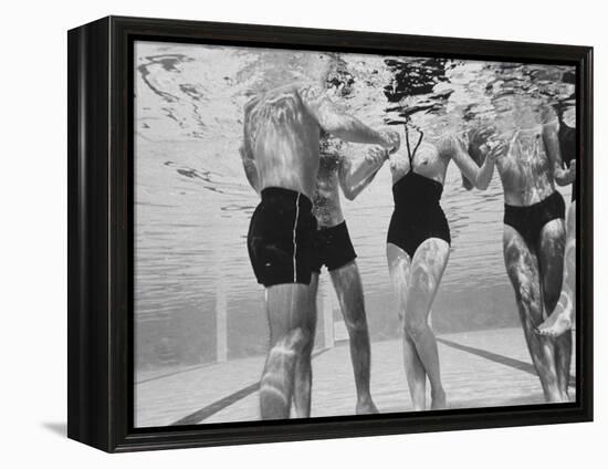 Girl in Topless Swimsuit-Paul Schutzer-Framed Premier Image Canvas