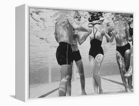 Girl in Topless Swimsuit-Paul Schutzer-Framed Premier Image Canvas