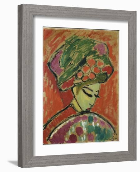 Girl in Turban, 1910-Alexej Von Jawlensky-Framed Giclee Print