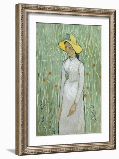 Girl in White, 1890-Vincent van Gogh-Framed Giclee Print