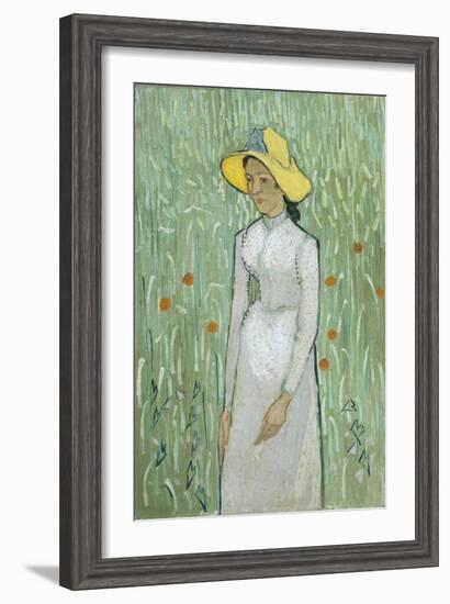 Girl in White, 1890-Vincent van Gogh-Framed Giclee Print