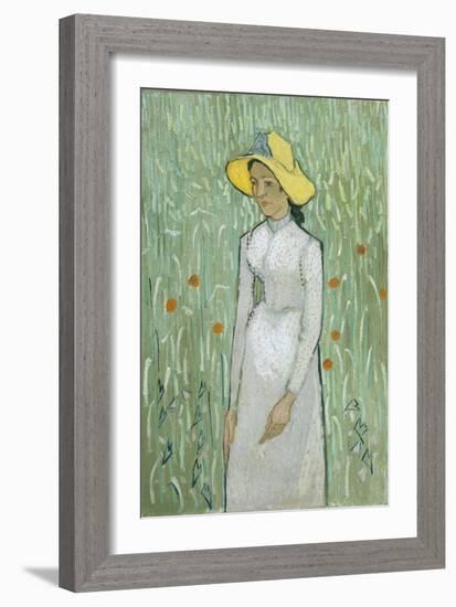 Girl in White, 1890-Vincent van Gogh-Framed Giclee Print