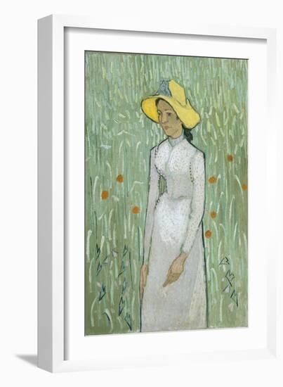 Girl in White, 1890-Vincent van Gogh-Framed Giclee Print