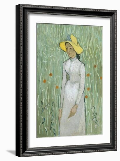 Girl in White, 1890-Vincent van Gogh-Framed Giclee Print