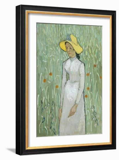 Girl in White, 1890-Vincent van Gogh-Framed Giclee Print