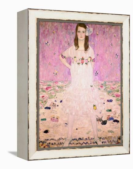 Girl in White-Gustav Klimt-Framed Premier Image Canvas